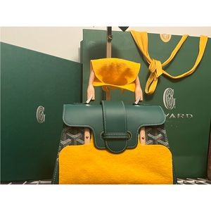 Green Goyard Saigon Small